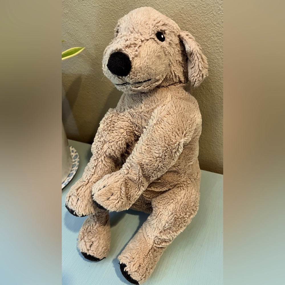 IKEA Gosig Golden Labrador Retriever Plush Stuffed Animal Toy Floppy 15”